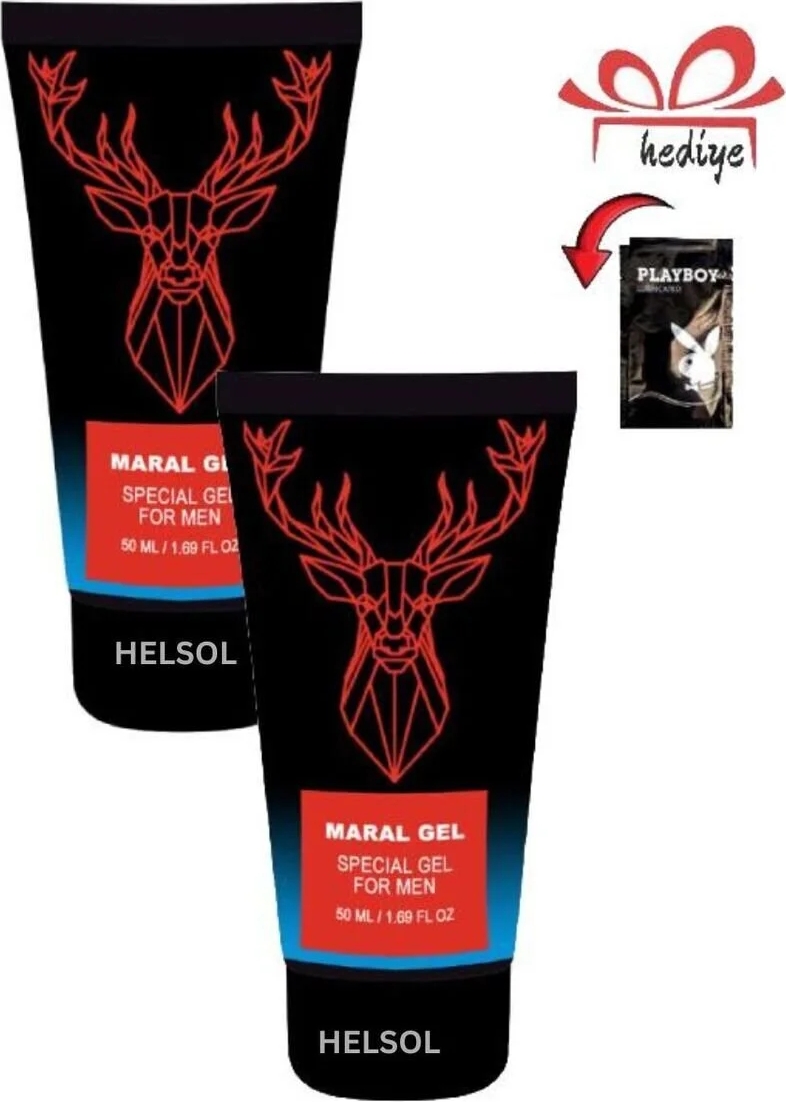 Maral Erkeklere G.ç ve Ge.cktrci Bakım ve Masaj Jeli 50 ml x 2 Adet + Lubricant ile