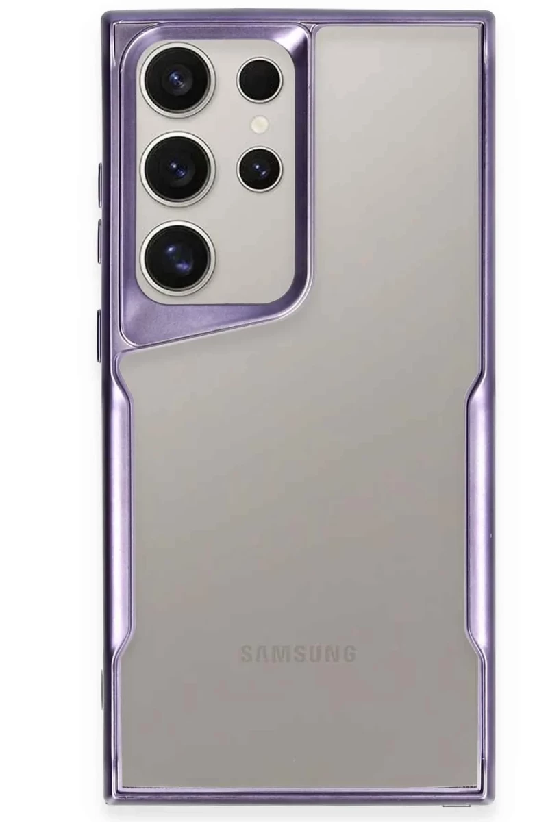 Samsung Galaxy S25 Ultra Uyumlu Kılıf Boyi Silikon Kapak - Derin Mor
