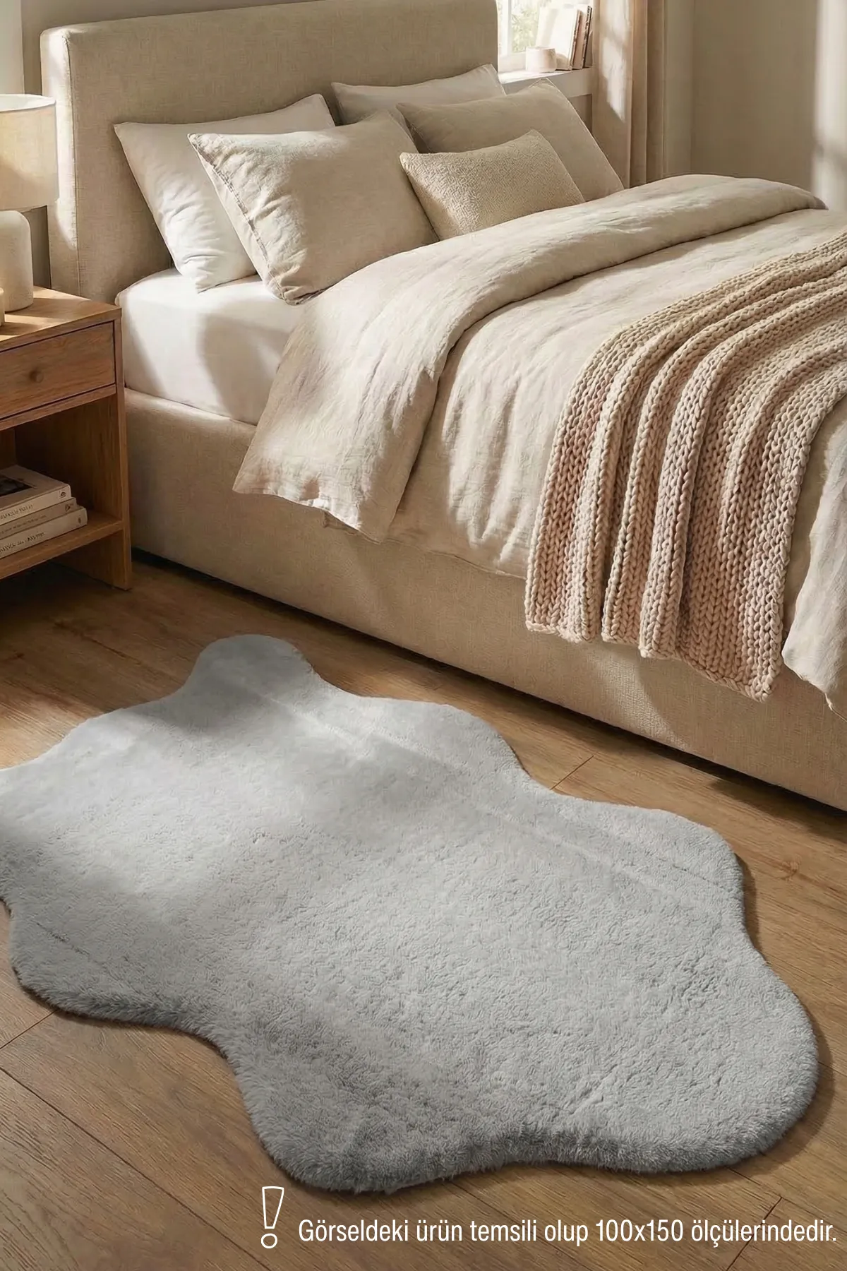 YoudayHomeCollection POLY Peluş Post Şeklinde Halı Model Oturma Odası Halısı · EBAT: 100X150