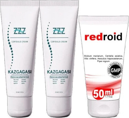 Kaz Gagası Kremi 2X100 ml + Redroid Krem 1X50 ml