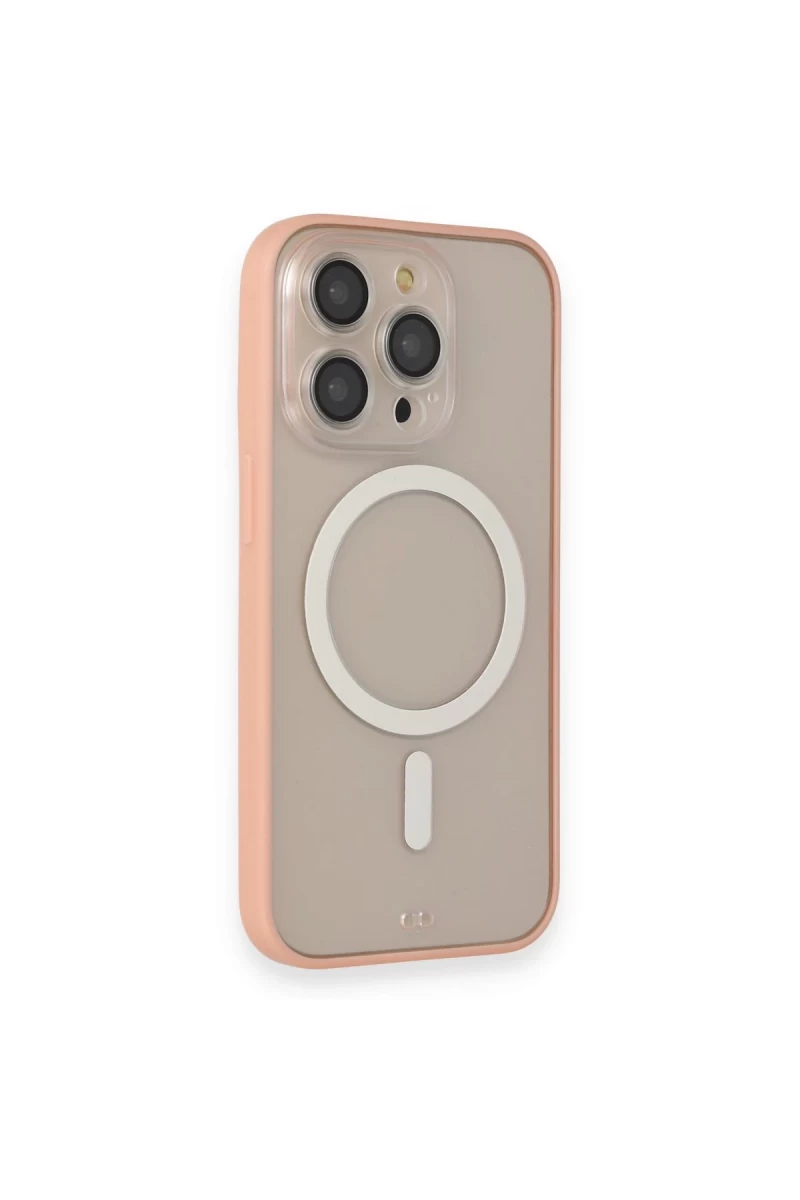 Apple iPhone 14 Pro Max Uyumlu Kılıf Grand Magneticsafe Kapak - Pembe