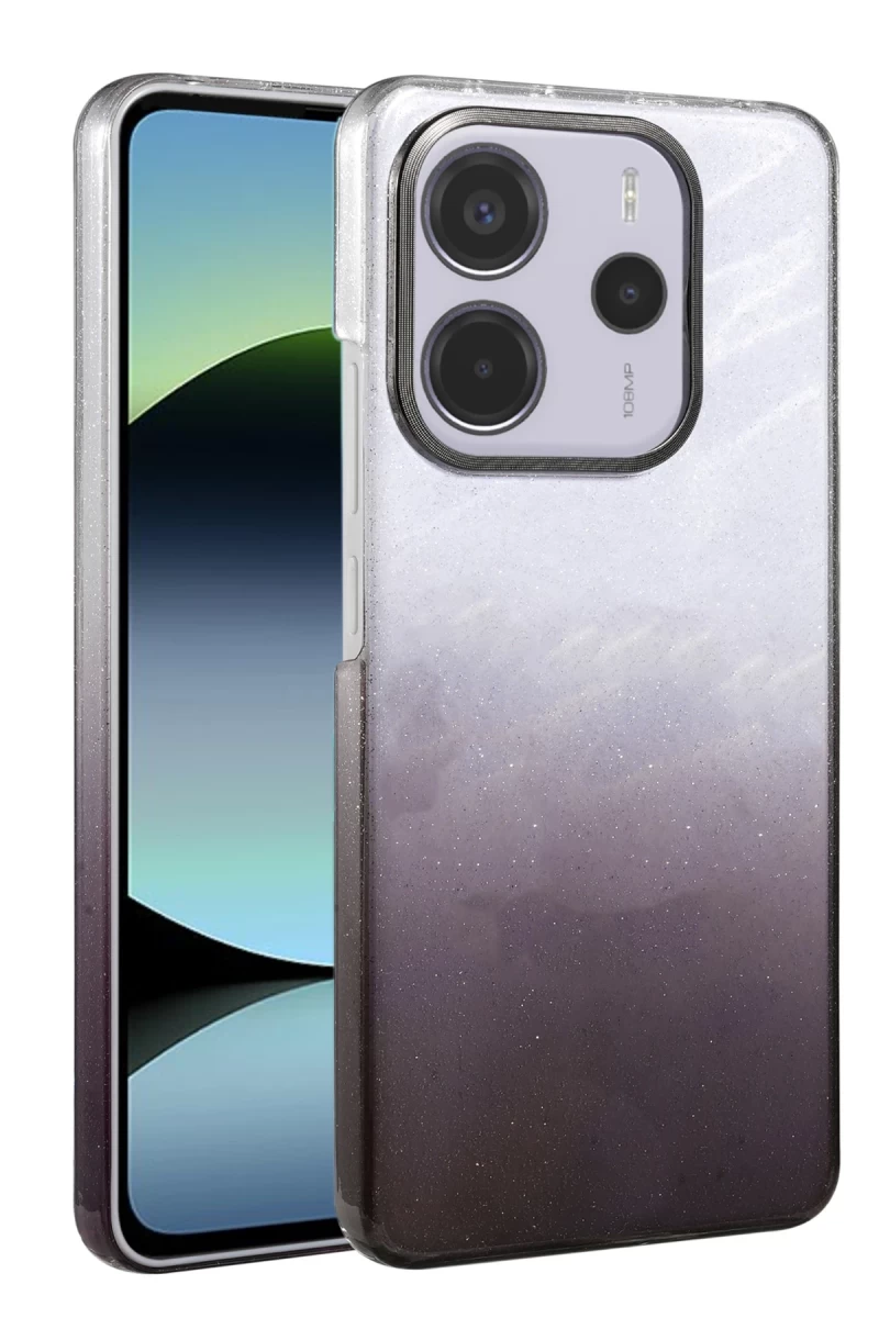 Xiaomi Redmi Note 14 4G Uyumlu Glossy Kapak - Siyah
