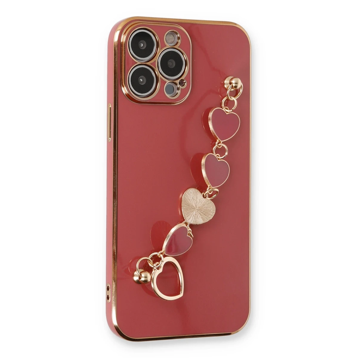 Apple iPhone 13 Pro Kılıf Esila Silikon - Kırmızı