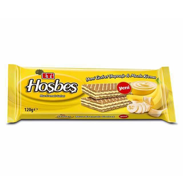 Hosbeş Muzlu Gofret 120 Gr. 1 Adet