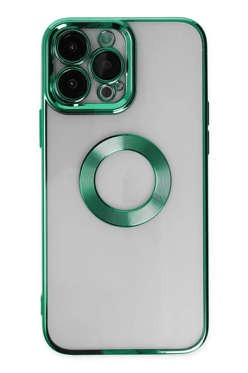 Apple iPhone 14 Pro Max Uyumlu Kılıf Slot Silikon - Köknar Yeşili