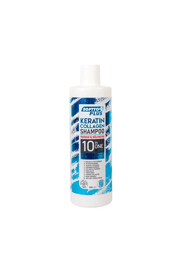 SOFTTO SAÇ BAKIM ŞAMPUANI 400 ML - KERATIN-COLLAGEN TUZSUZ 400 ML