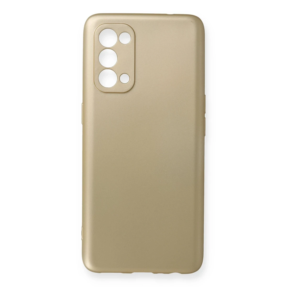 Oppo Reno 5 Kılıf First Silikon - Gold