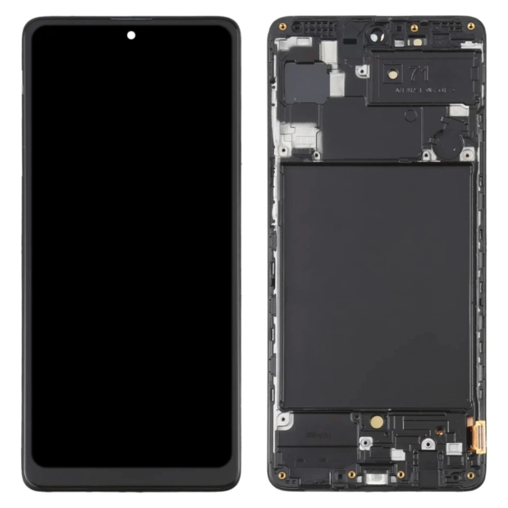 Samsung A71 Lcd Dokunmatik Ekran Çıtalı (Siyah)