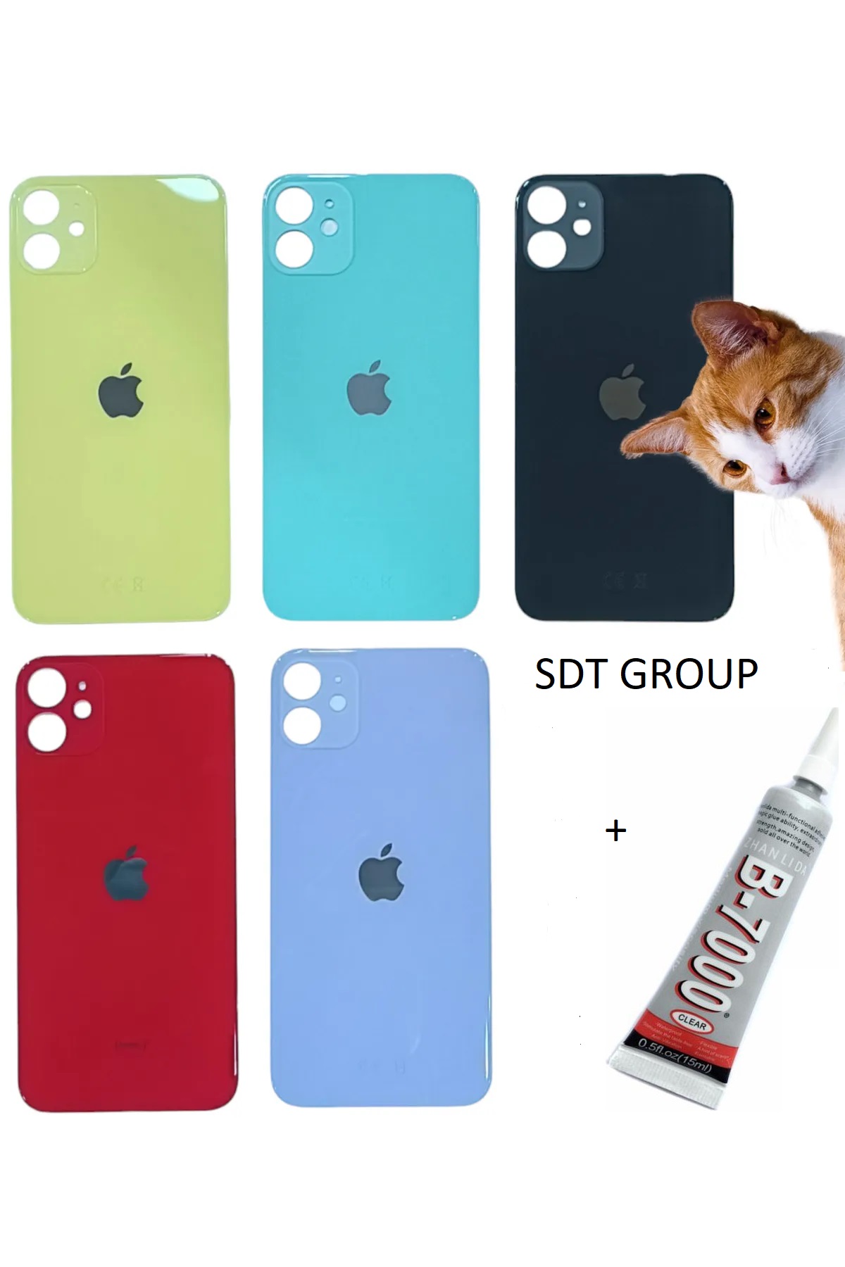 iPhone 11 Uyumlu Arka Batarya Pil Kapağı YEŞİL (B7000 15