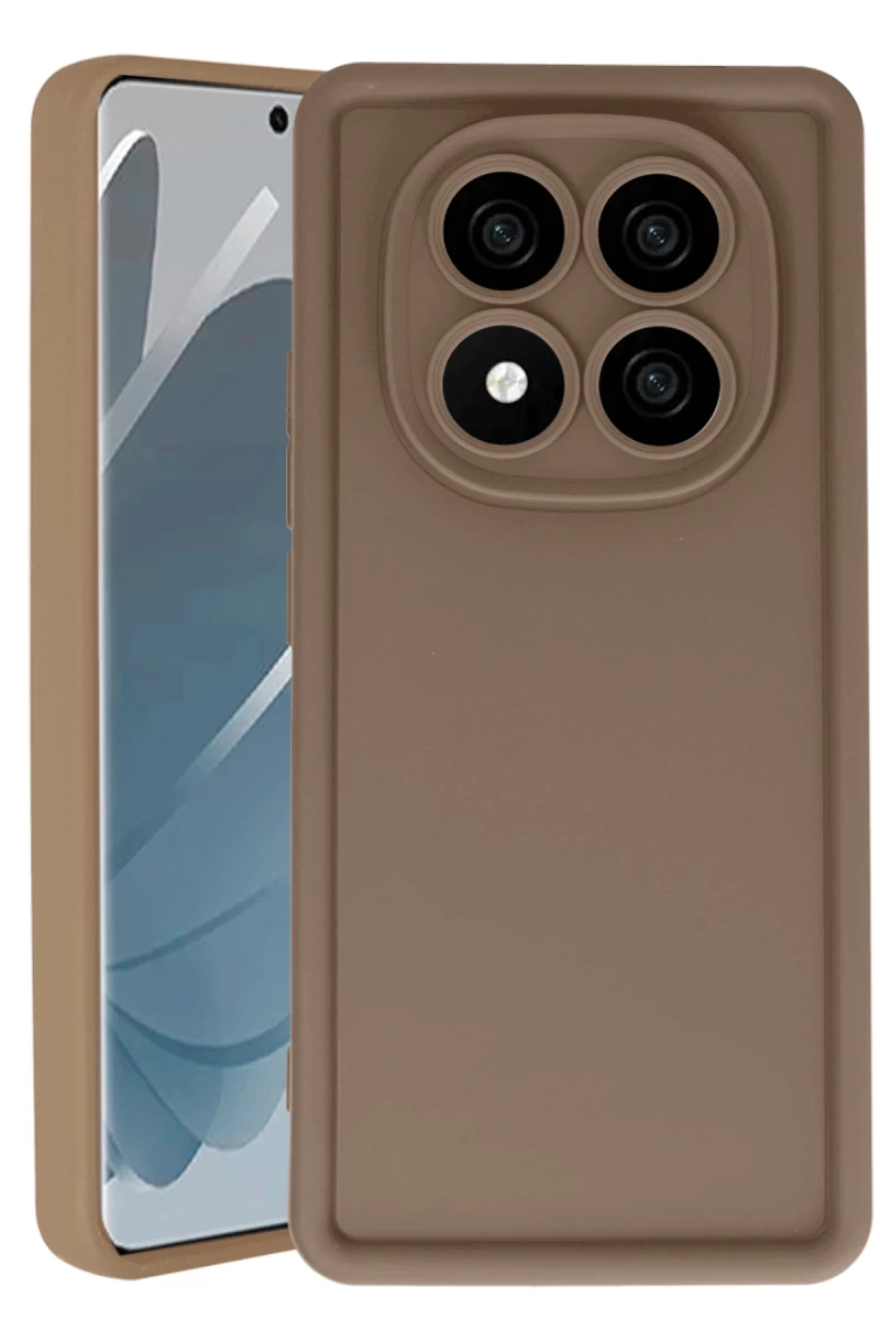 Xiaomi Redmi Note 14 Pro 5G Uyumlu Kılıf Viera Silikon - Kahverengi