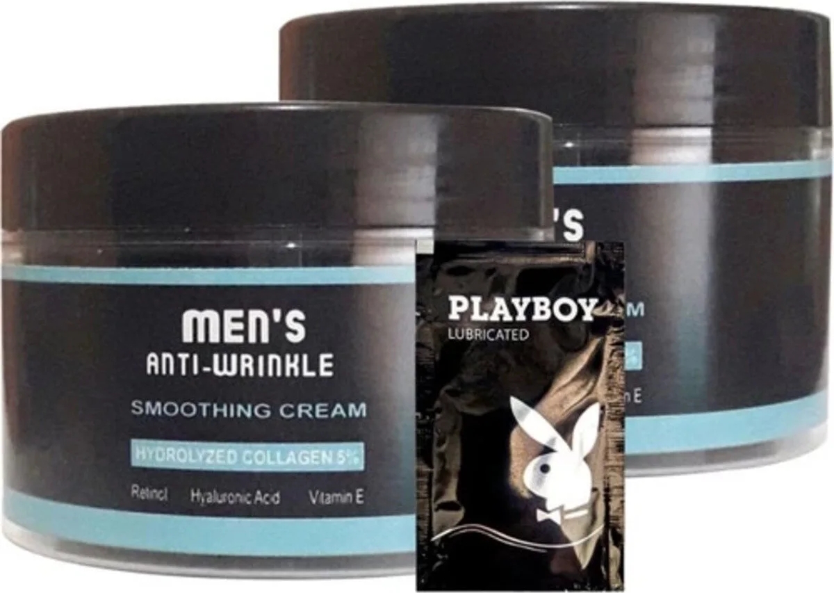 Süper Mens 2tane 100 ml SNMP20300 Antiwrinkle Erkek Yüz Cilt Kremi Smoothing Cream + Yanında Jel