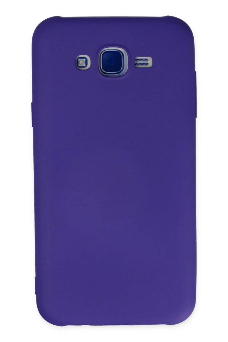 Samsung Galaxy J7 Uyumlu Kılıf Nano içi Kadife Silikon - Mor
