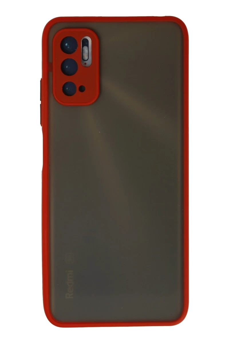 Xiaomi Redmi Note 10 5G Uyumlu Kılıf Montreal Silikon Kapak - Kırmızı