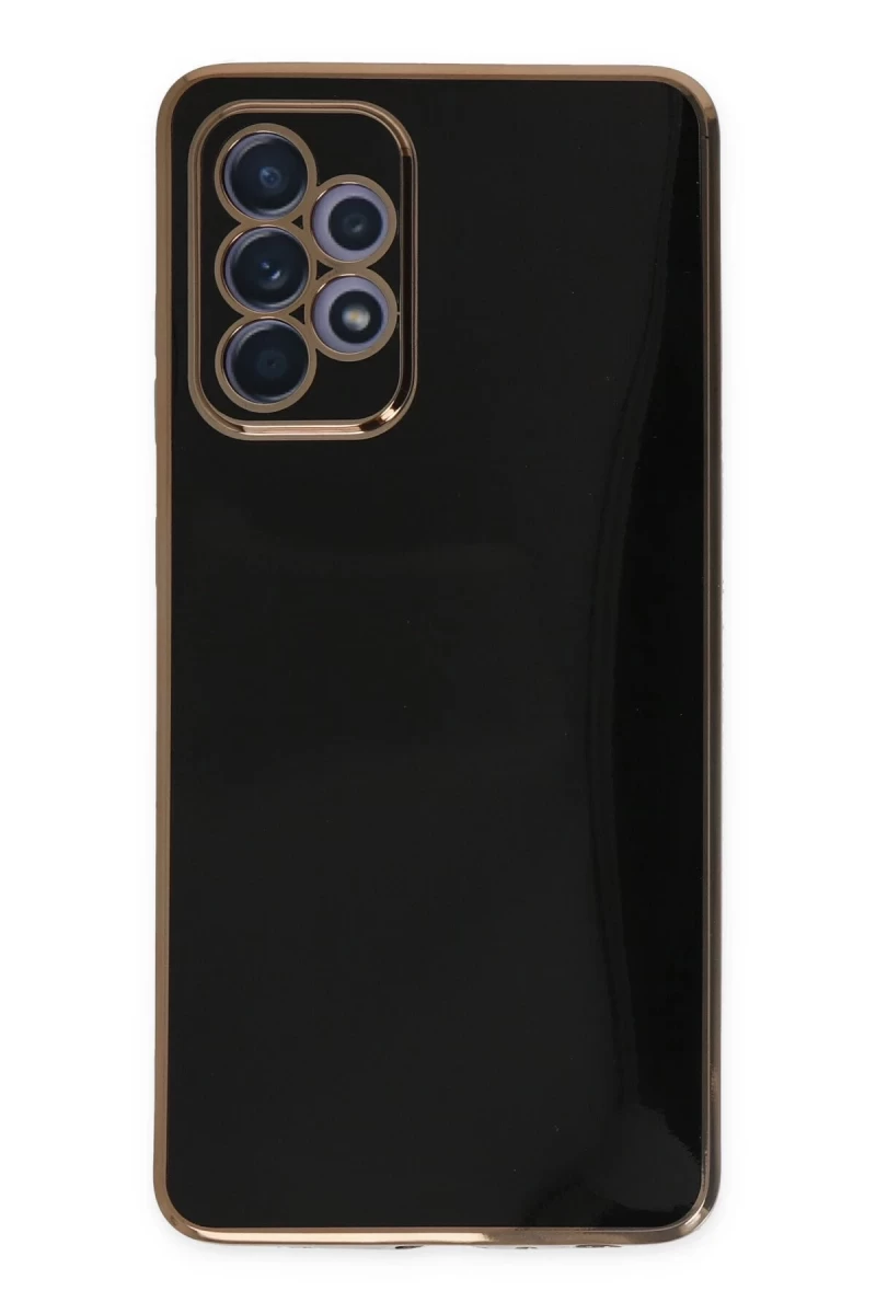 Samsung Galaxy A32 Uyumlu Kılıf Volet Silikon - Siyah