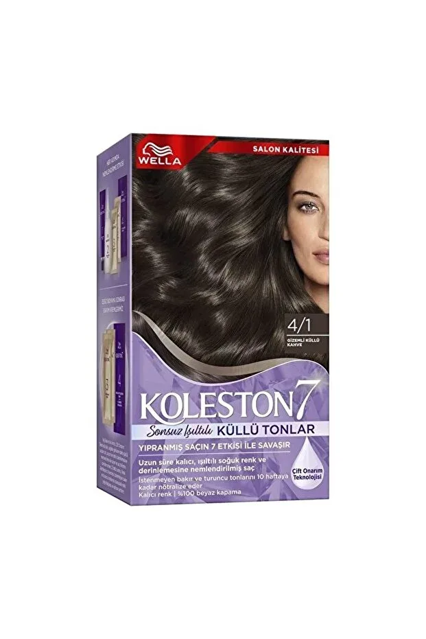 Koleston Kit Saç Boyası - 4/1 Küllü Kahve