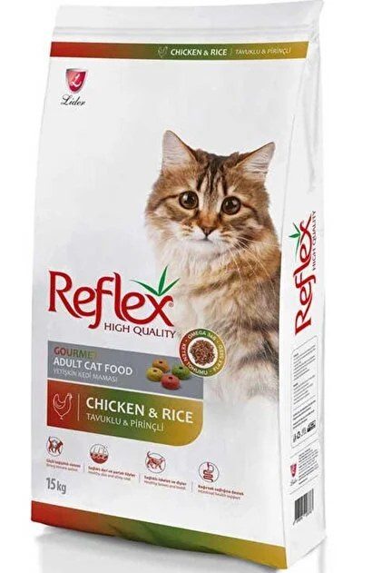 Reflex Multi Color Tavuklu ve Pirinçli Yetişkin Kedi Maması 15 kg