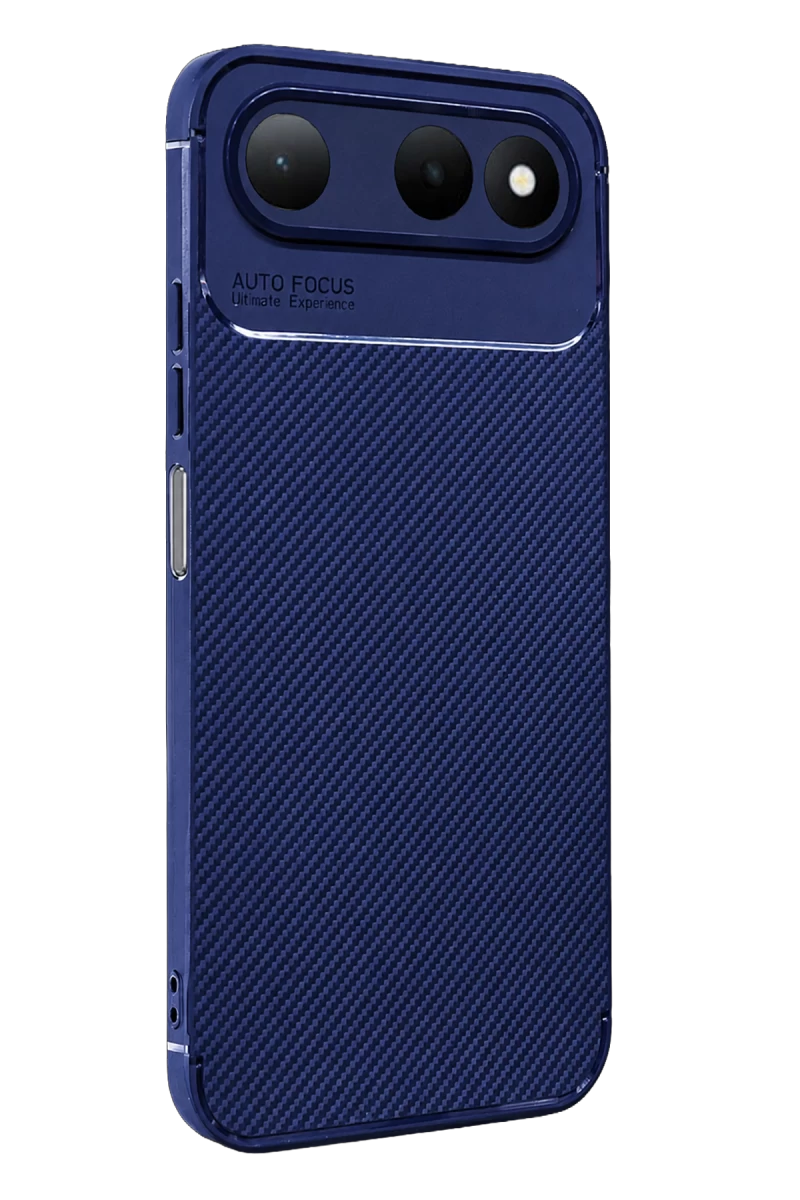 Tecno Spark 50 5G Uyumlu Auto Focus Karbon Kapak - Lacivert
