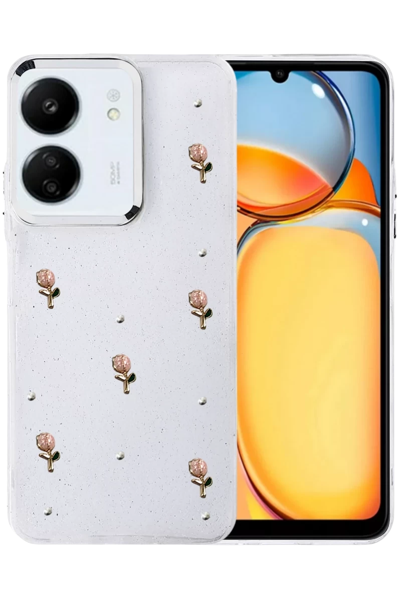 Xiaomi Redmi 13C Uyumlu Fiyonk Desenli Kapak - Desen 6