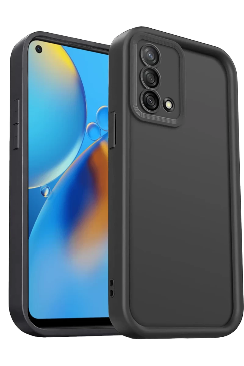 Oppo A74 4G Uyumlu Kılıf Viera Silikon - Siyah