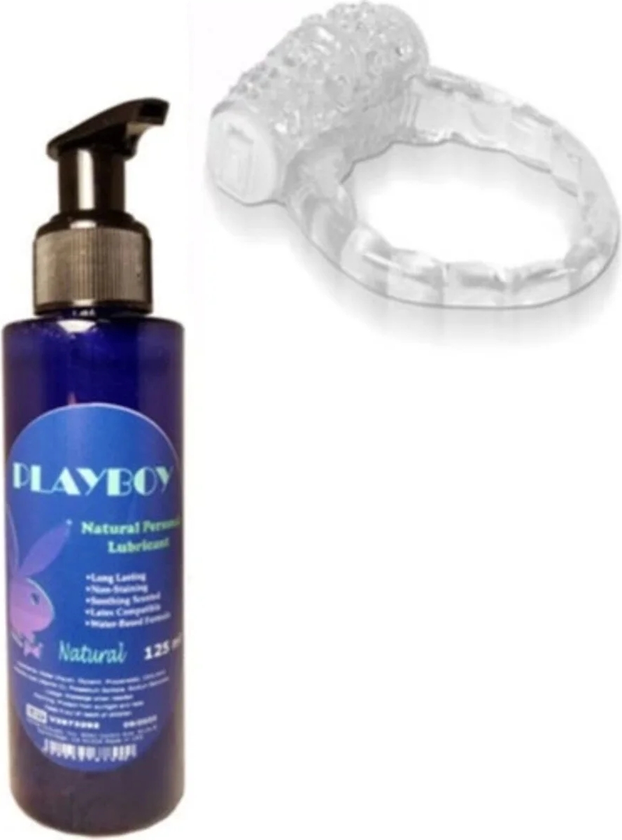 Süper Hintohu Titreşimli Halkası ve Playboy Anl Rlx Cream 125ML Anl Krem