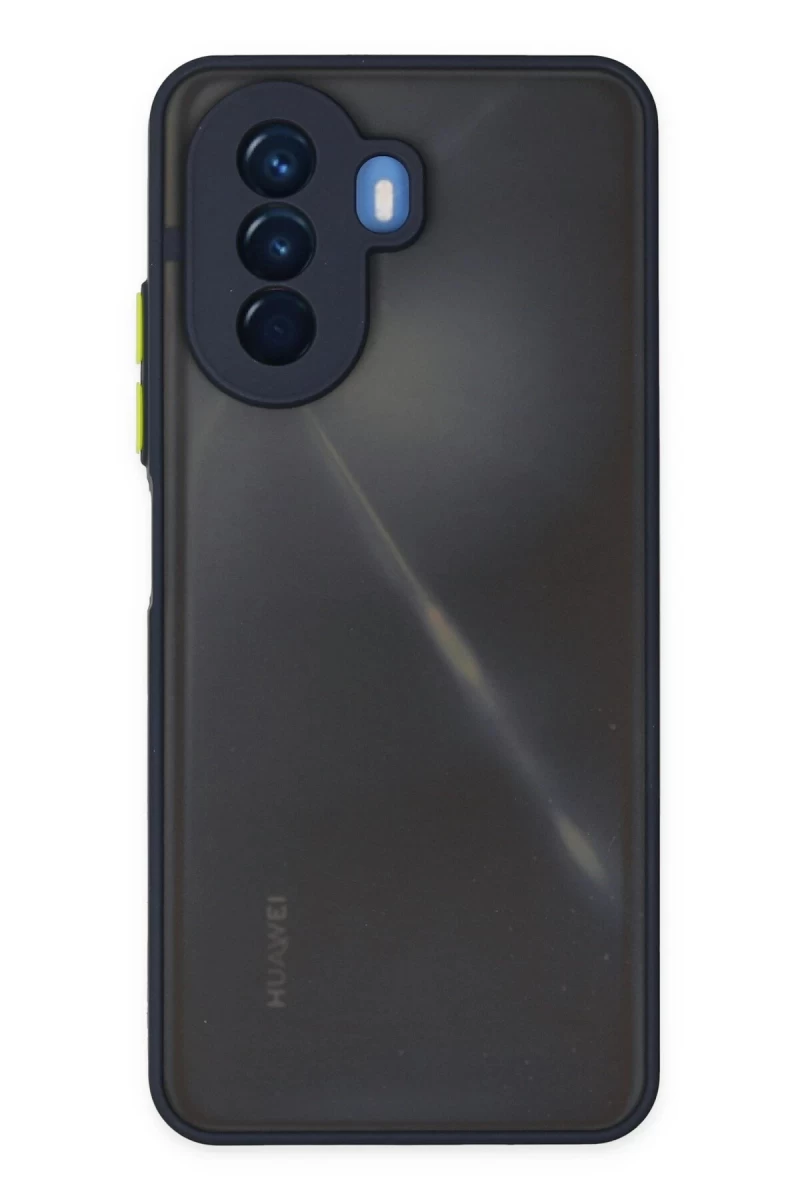 Huawei Nova Y70 Uyumlu Kılıf Montreal Silikon Kapak - Lacivert