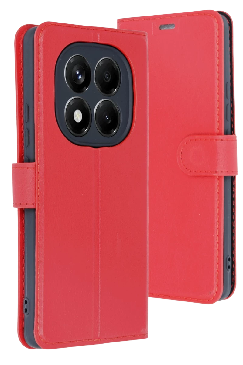 Xiaomi Redmi Note 15 Pro 5G Uyumlu Trend S Plus Kapaklı Kılıf - Kırmızı
