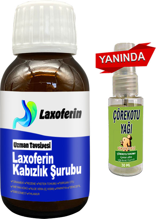 Laxoferin Şurup - 1 Şişe + Çörek Otu Yağı / Bay Bayan 50 ml Şurup