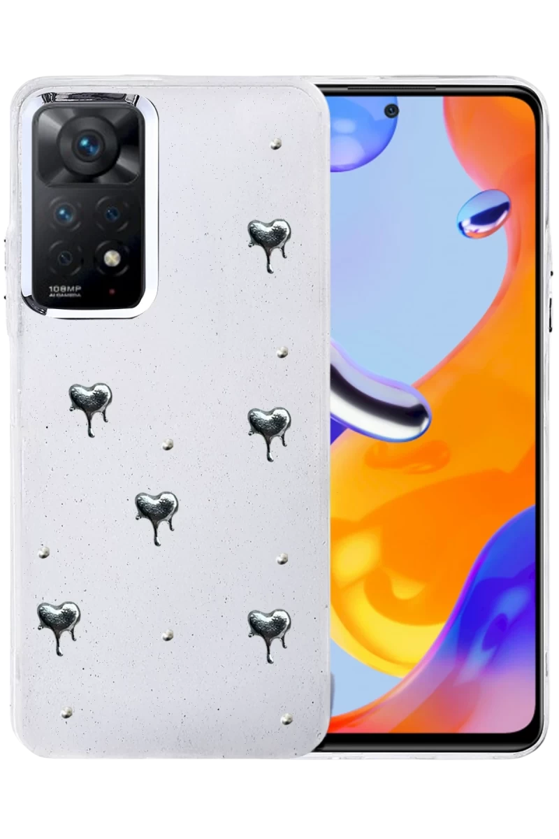 Xiaomi Redmi Note 11 Pro Uyumlu Fiyonk Desenli Kapak - Desen 1