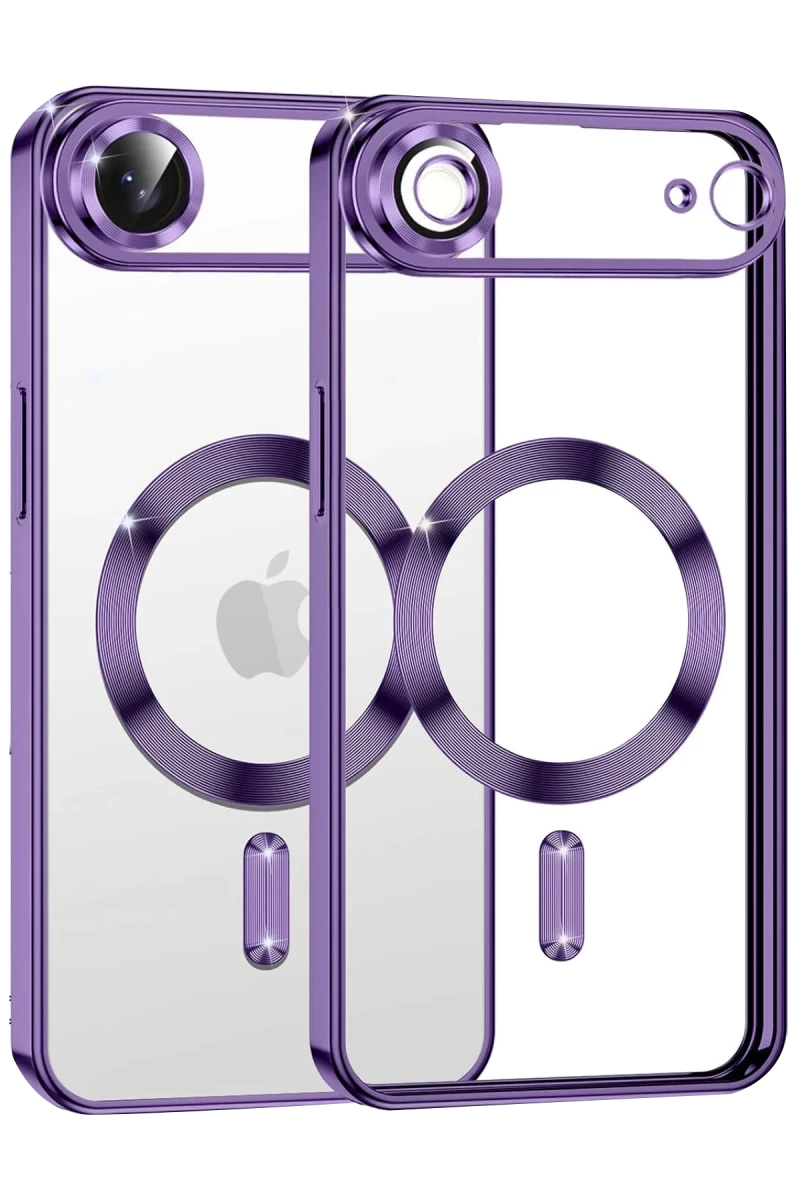Apple iPhone 17 Uyumlu Air Uyumlu Kross Magneticsafe Kapak - Mor