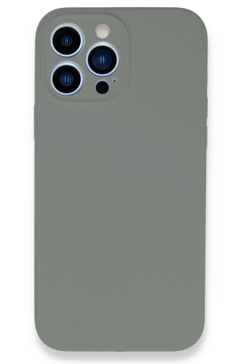 Apple iPhone 13 Pro Max Uyumlu Kılıf Lansman Legant Silikon - Gri