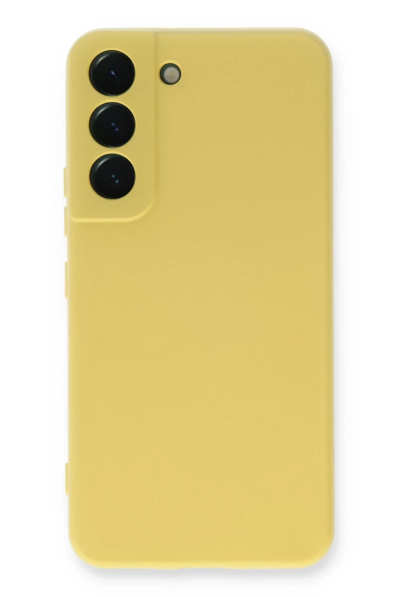 Samsung Galaxy S23 Uyumlu Kılıf Nano içi Kadife Silikon - Sarı