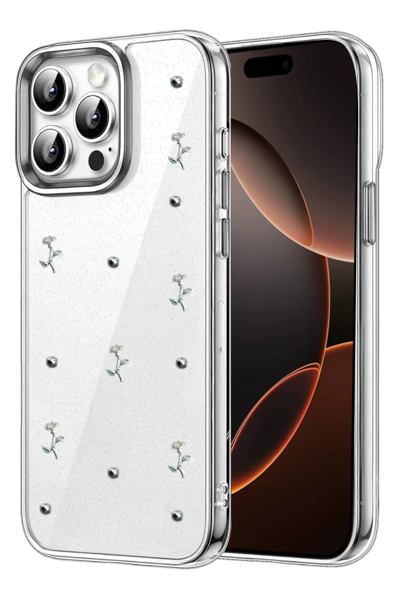 Apple iPhone 15 Pro Max Uyumlu Fiyonk Desenli Kapak - Desen 4