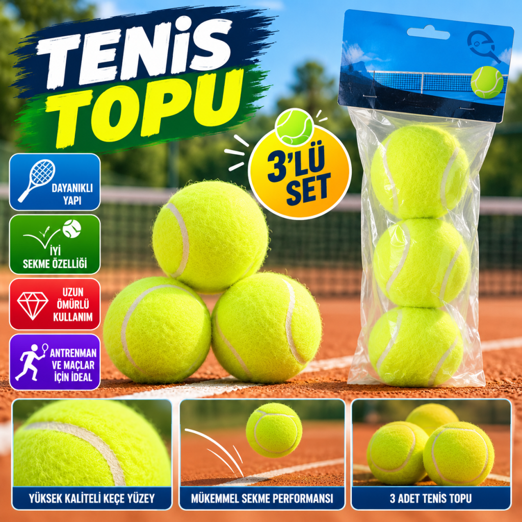 KZL-2505002 TENIS TOPU 3 LU 80