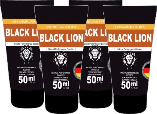 Süper Black Lion 4 Tane x 50 ml Men Booster Krem Erkeklere Özel Anlar Için Krem