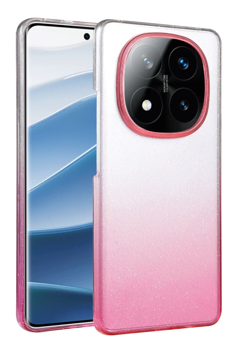 Xiaomi Redmi Note 14 Pro 5G Uyumlu Glossy Kapak - Pembe