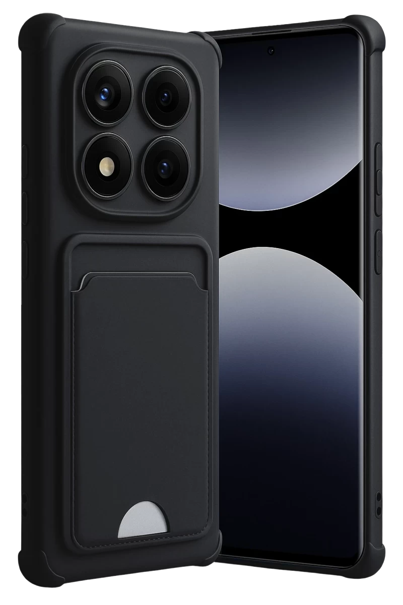 Xiaomi Redmi Note 14 Pro 4G Uyumlu Kelvin Kartvizitli Silikon - Siyah