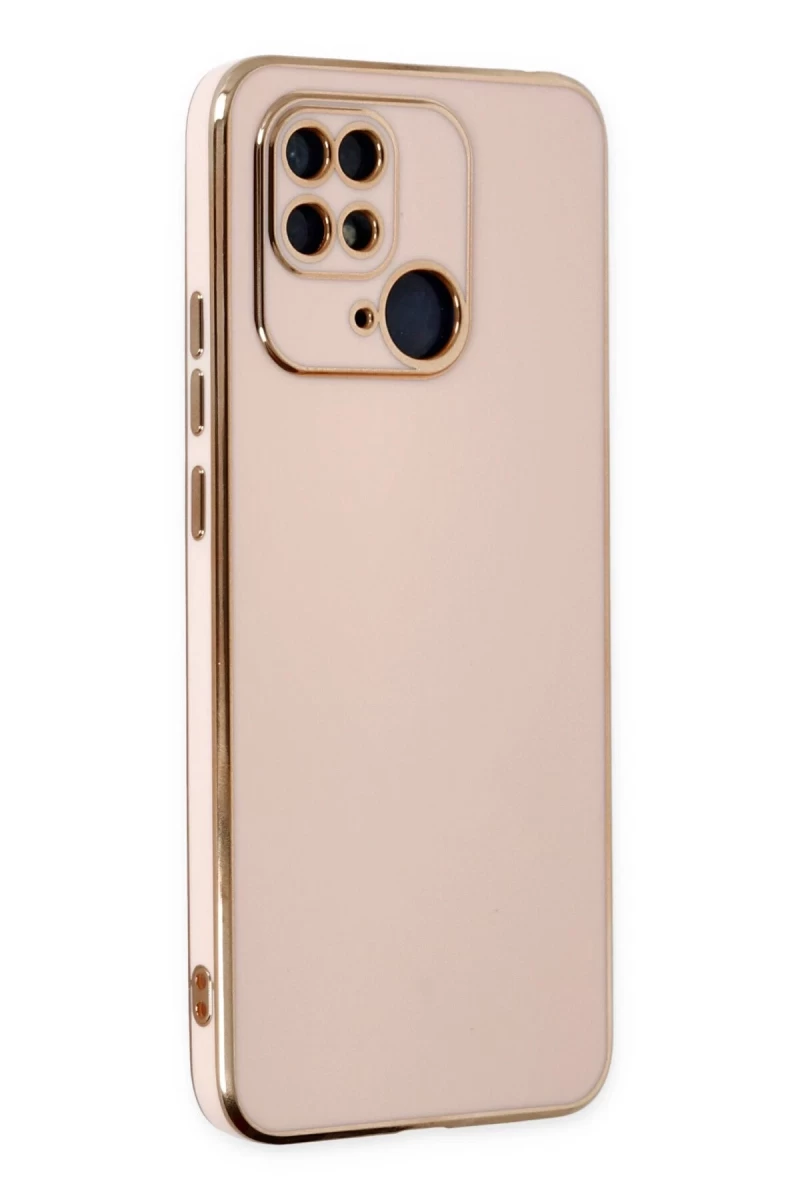 Xiaomi Redmi 10C Uyumlu Kılıf Volet Silikon - Pembe