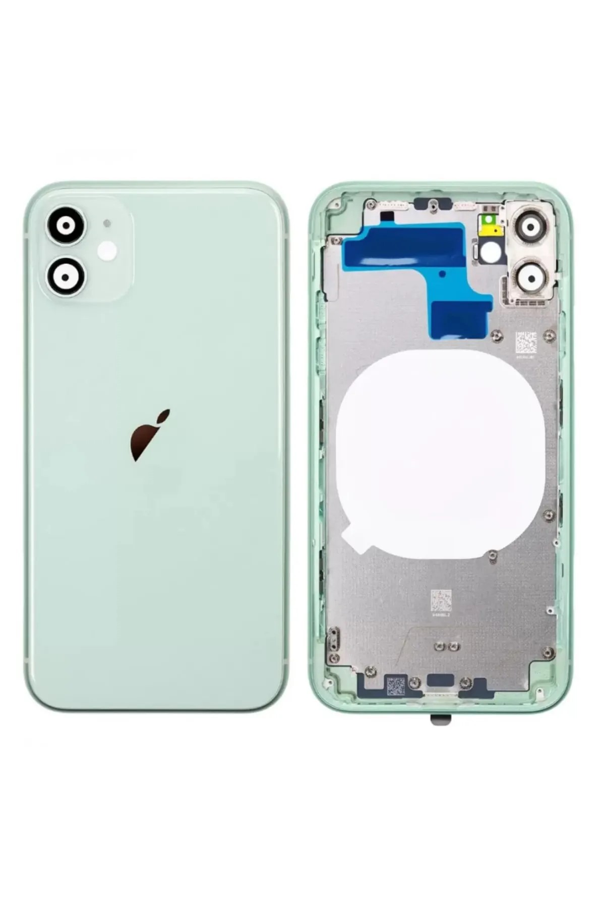 Iphone 11 Uyumlu Boş Kasa + Kapak Yeşil