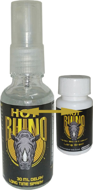 Hotrhino Geciktiricisprey + Rhino 30 Lu Erkek *katılık* Formülü